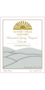 Sunset Hills Shenandoah Springs Chardonnay 2017