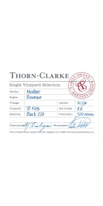 Thorn Clarke Single Vineyard Malbec 2022