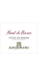 Alain Jaume Cotes Du Rhone Rouge Haut de Brun 2020