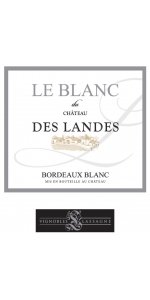 Le Blanc du Chateau des Landes Bordeaux Blanc 2018