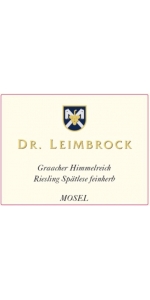 Dr. Leimbrock Graacher Himmelreich Riesling Spatlese Feinherb 2018