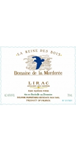 Mordoree Lirac Rouge Reine des Bois 2014